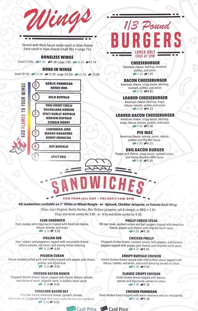 Pigskin Pub & Pizza- Chillicothe Menu image 1